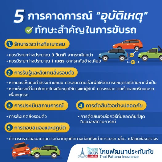 5 ทักษะที่ใช้ในการคาดการณ์อุบัติเหตุ